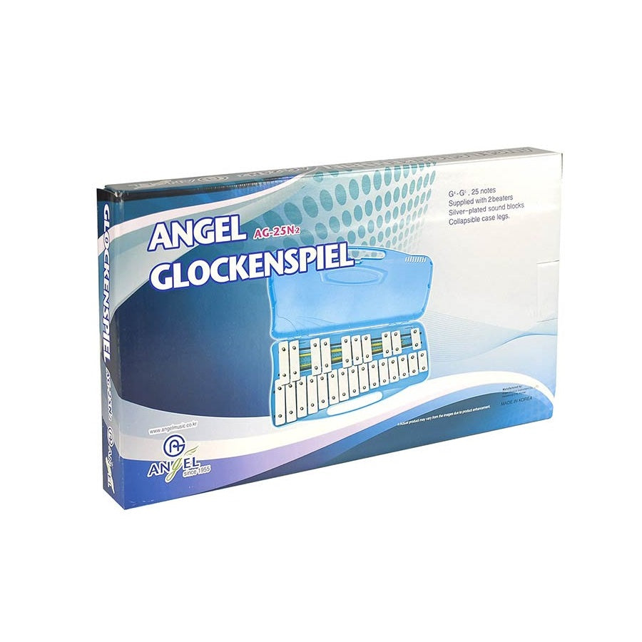 Angel AG25N2 Glockenspiel, 25 note, include husă și 2 bețe