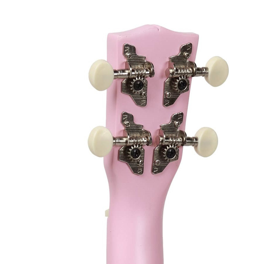 Korala UKS15PK – Set ukulele sopran, 3 pene, roz mat (fără husă)