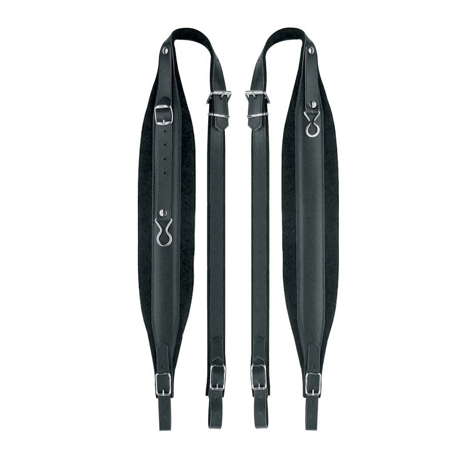 Boston 100XCV – Set 2 curele pentru acordeon, 120 bași+, piele cu căptușeală de catifea