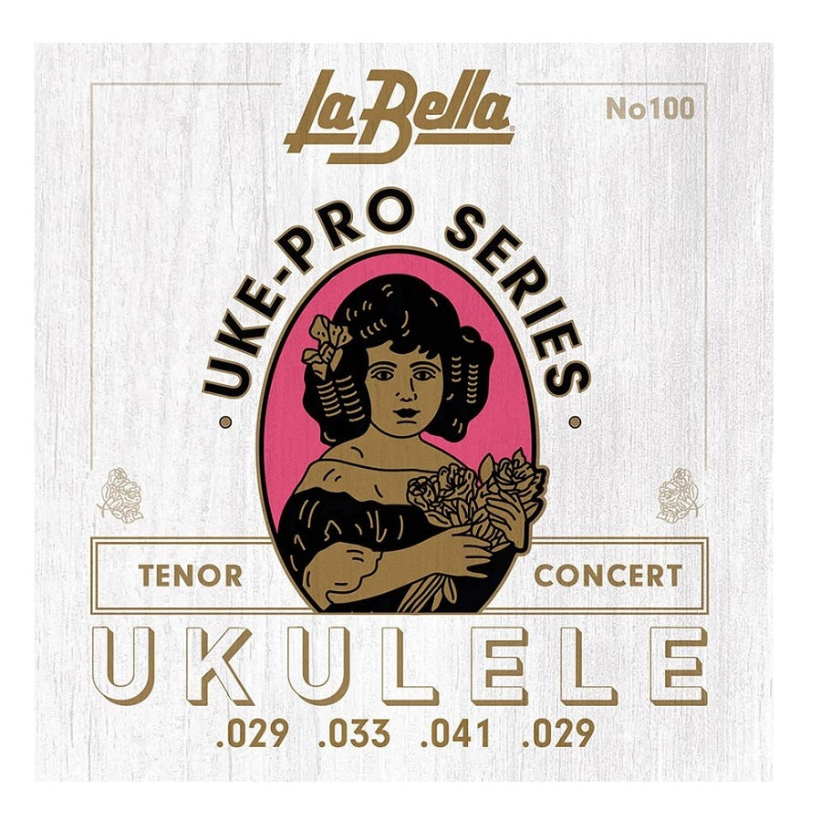 La Bella L100 Set 4 corzi ukulele concert/tenor Uke Pro