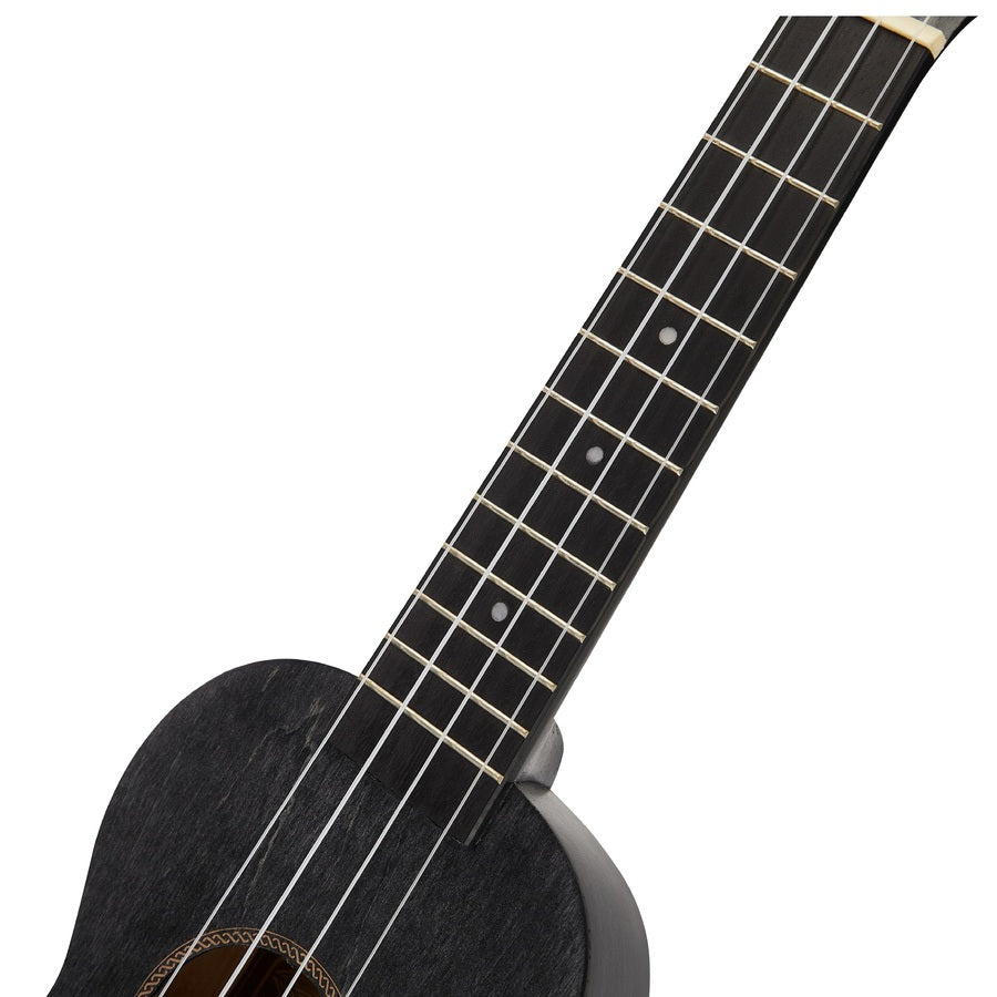 Mahalo MS1TBK Ukulele Slimline sopran, negru, husă