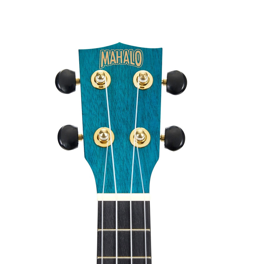 Mahalo MS1TBU Ukulele Slimline sopran, albastru, husă