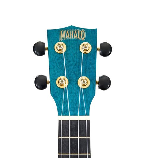 Mahalo MS1TBU Ukulele Slimline sopran, albastru, husă