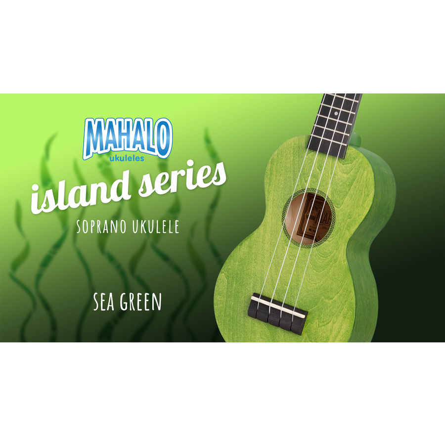 Mahalo ML1SG Ukulele sopran, finisaj Sea Green, husă