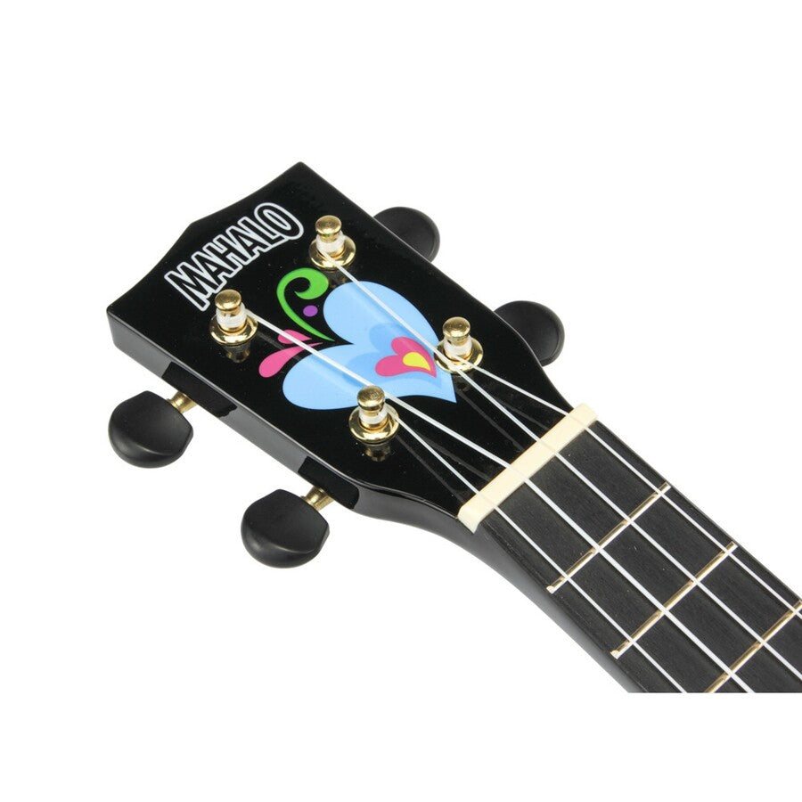 Mahalo MA1HEBK Ukulele sopran, finisaj Heart Black