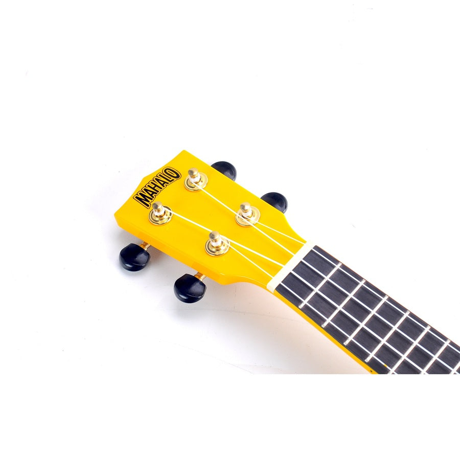 Mahalo SMILINOYW Ukulele sopranissimo, galben, husă, pene