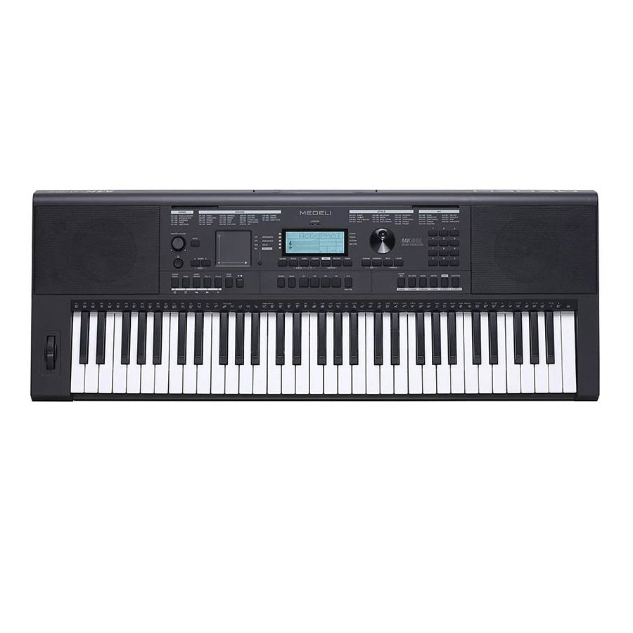 Medeli MK200 Orgă electronică, 61 clape dinamice, 585 tonuri, 202 ritmuri, USB-MIDI