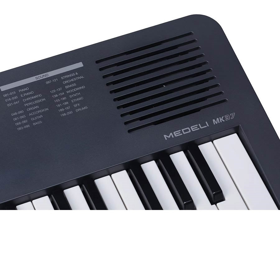 Medeli MK37 Orgă electronică, 37 mini-clape, 200 tonuri, USB-C MIDI/Audio