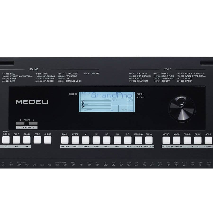 Medeli MK300 Orgă electronică 633 sunete, 220 ritmuri