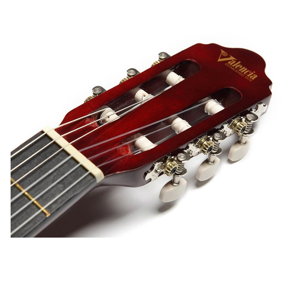 Valencia VC101RDS Chitară clasică 1/4, Roșu Sunburst