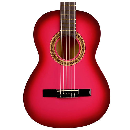 Valencia VC103PKS Chitară clasică 3/4, Roz Sunburst