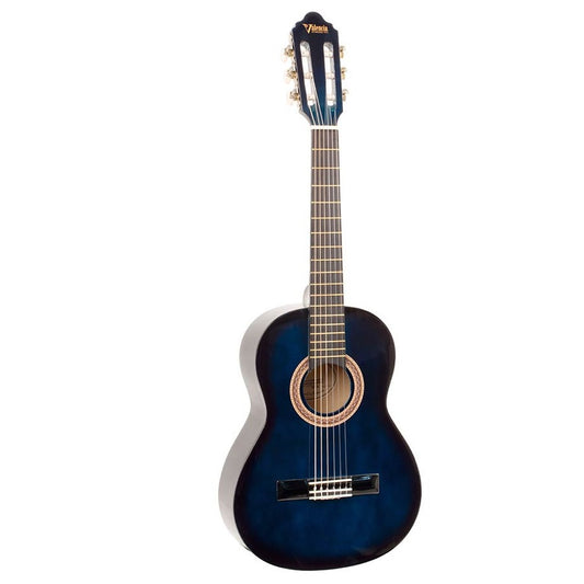 Valencia VC102BUS Chitară clasică 1/2, Albastru Sunburst