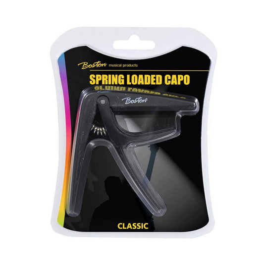 Boston BC86BK Capodastru chitară clasică, negru