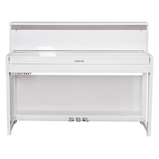 Medeli DP650KWGW Pian digital profesional, claviatură din lemn (G3PW), Glossy White