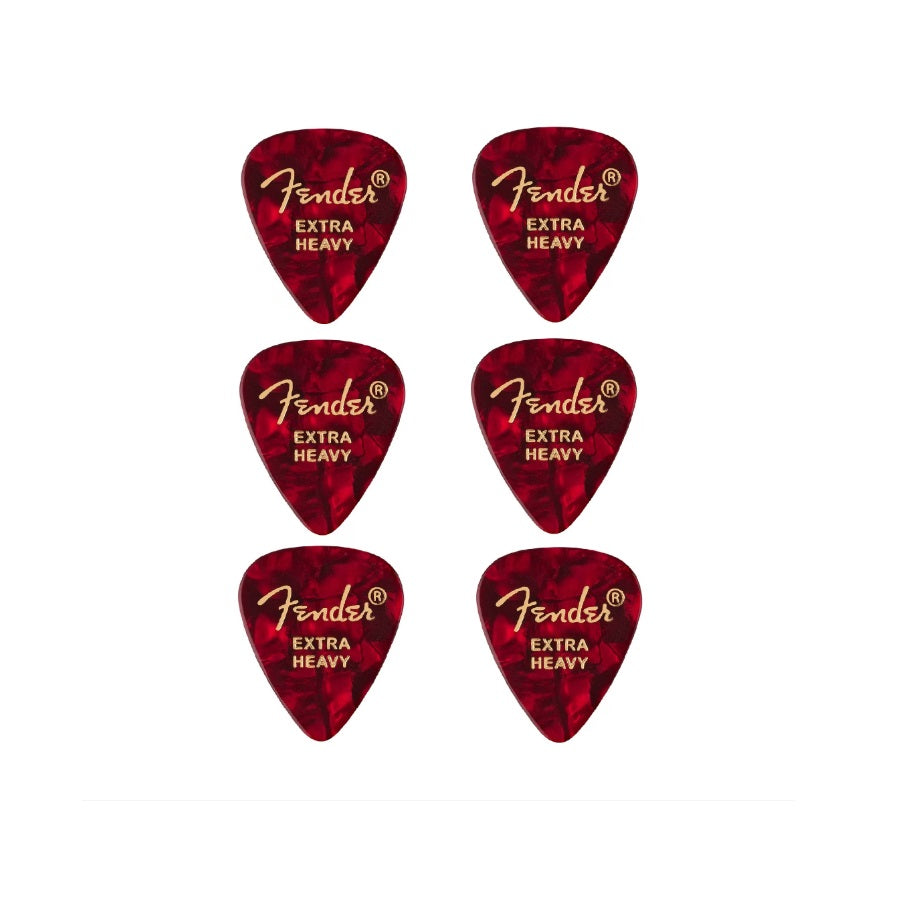 Fender 351 (1980351609) – Set de pene de chitară Premium Shape, 6 bucăți, Extra Heavy