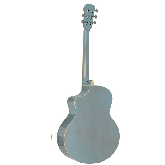 Nashville GOF105SBU Chitară acustică cu gaură de rezonanță offset, Sky Blue Burst