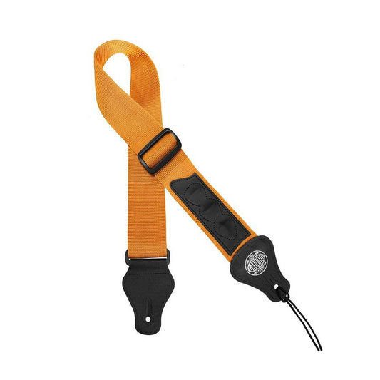 Gaucho GST55YE Curea chitară, 3 pene, galbenă