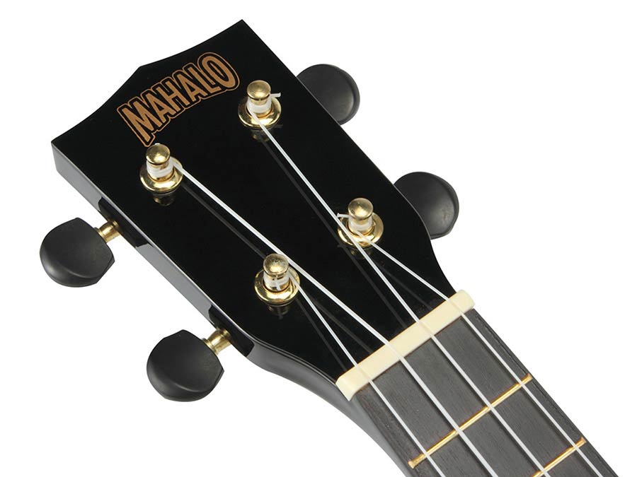 Mahalo MR1BK Ukulele sopran, negru lucios, husă inclusă