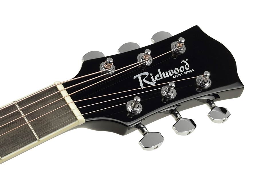 Richwood RD12BK Artist Chitară acustică dreadnought, negru