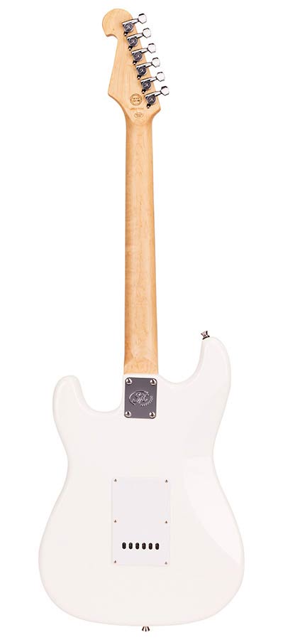 SX ED1WT Chitară electrică Stratocaster, alb
