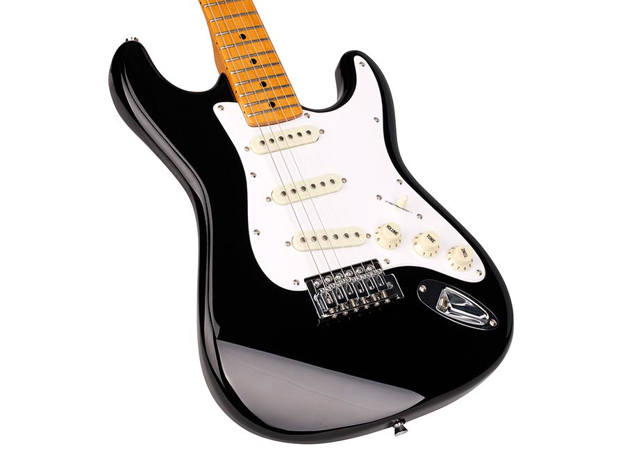 SX SST57BK Chitară electrică Retro, negru