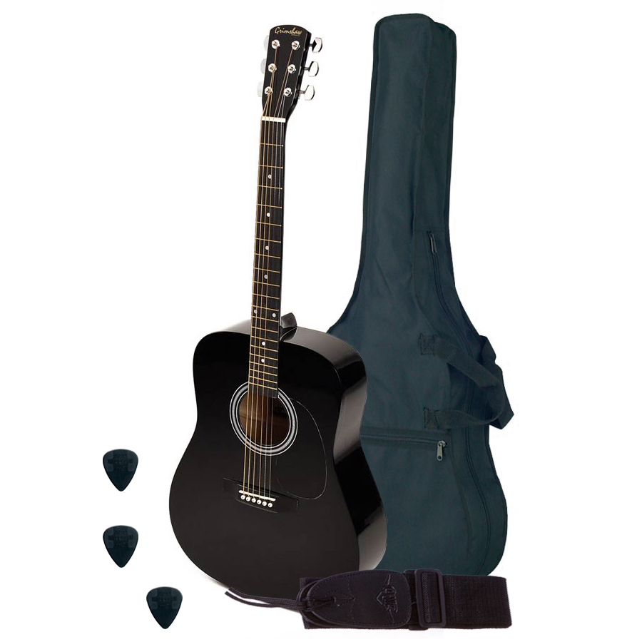 Nashville GSD60BKBasic1 Set chitară acustică, negru