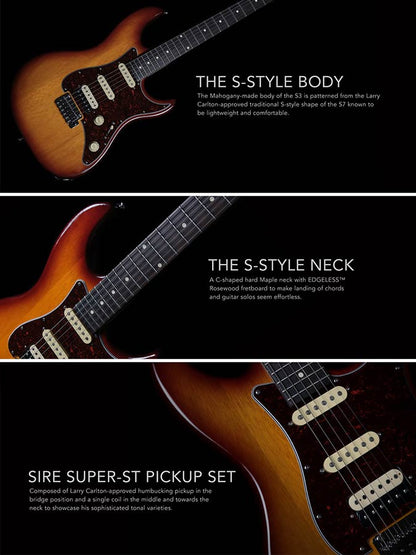 Sire Larry Carlton S3TS Chitară electrica, sunburst