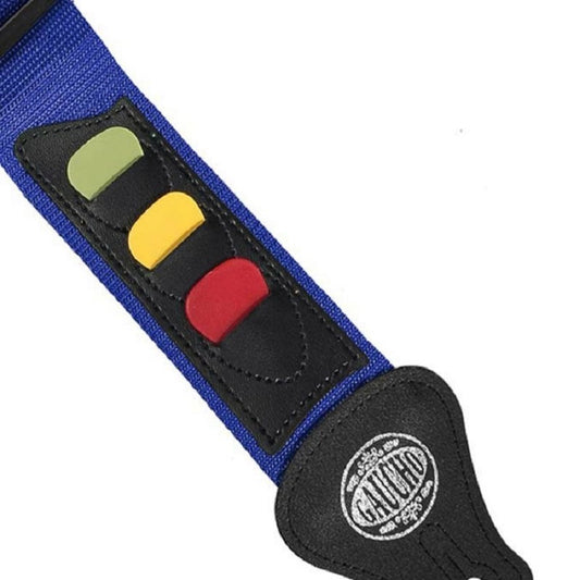 Gaucho GST55CU Set curea chitară, 3 pene, albastru