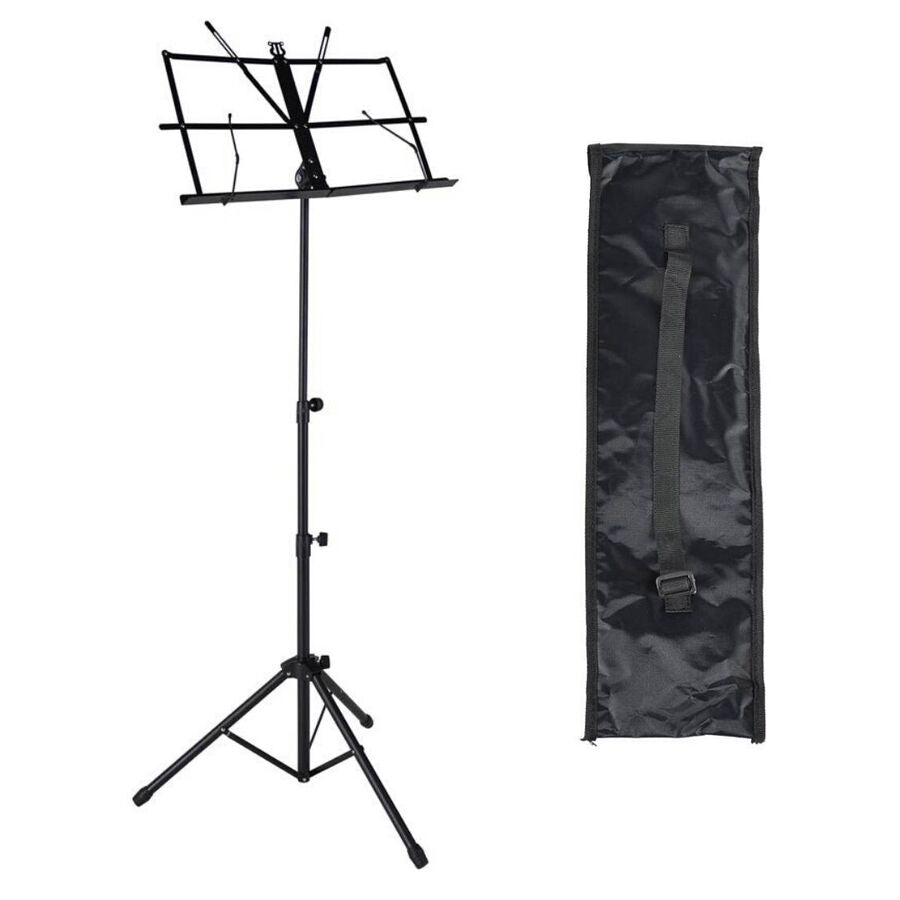 Boston MS40BK Stativ partituri note stabil, pliabil, husă