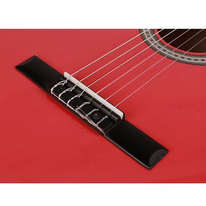 Salvador Kids CG144RD – Chitară clasică 4/4, pentru începători, finisaj roșu lucios