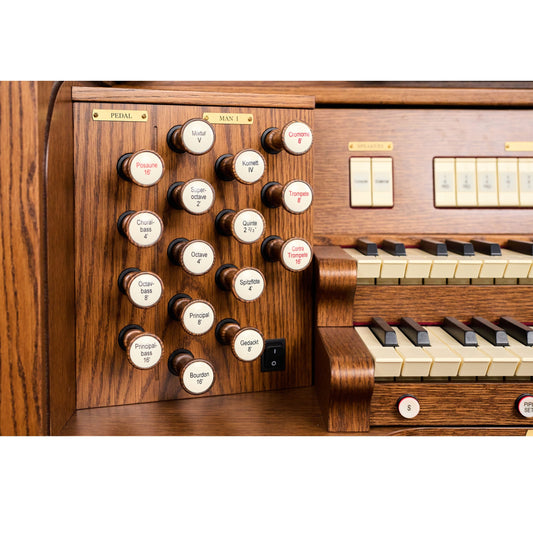 Viscount Opera 250 – Orga de biserică digitală cu două claviaturi, pedalier cu 32 de note, 33 de registre + 5 voci orchestrale, Physis Plus