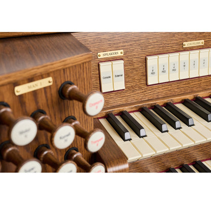 Viscount Opera 250 – Orga de biserică digitală cu două claviaturi, pedalier cu 32 de note, 33 de registre + 5 voci orchestrale, Physis Plus