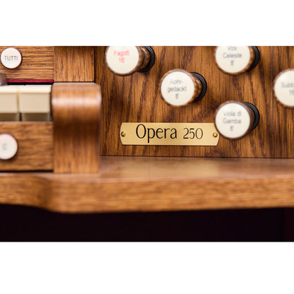 Viscount Opera 250 – Orga de biserică digitală cu două claviaturi, pedalier cu 32 de note, 33 de registre + 5 voci orchestrale, Physis Plus