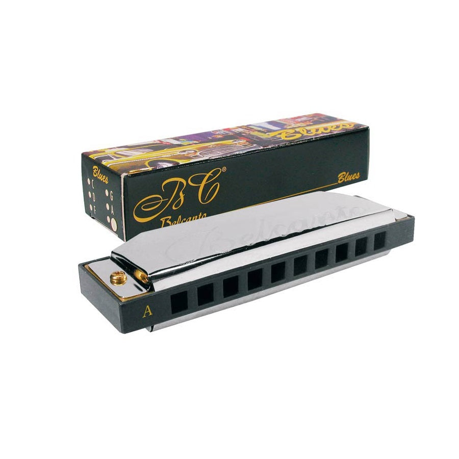 Belcanto HRM20A Muzicuță Blues Harp, Tonalitate A (La), 20 lamele, corp ABS