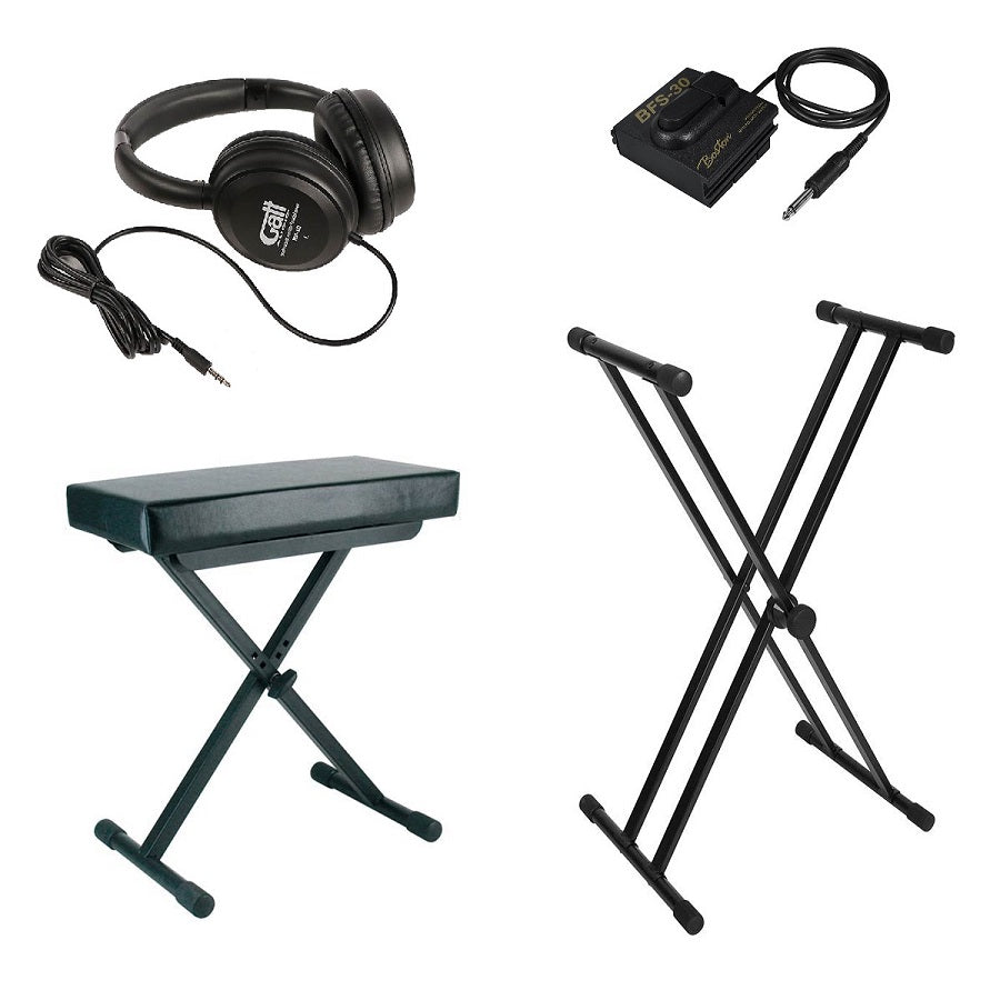 SETKB3 Set accesorii claviatură orgă pian, suport, pedala, casca, scaun
