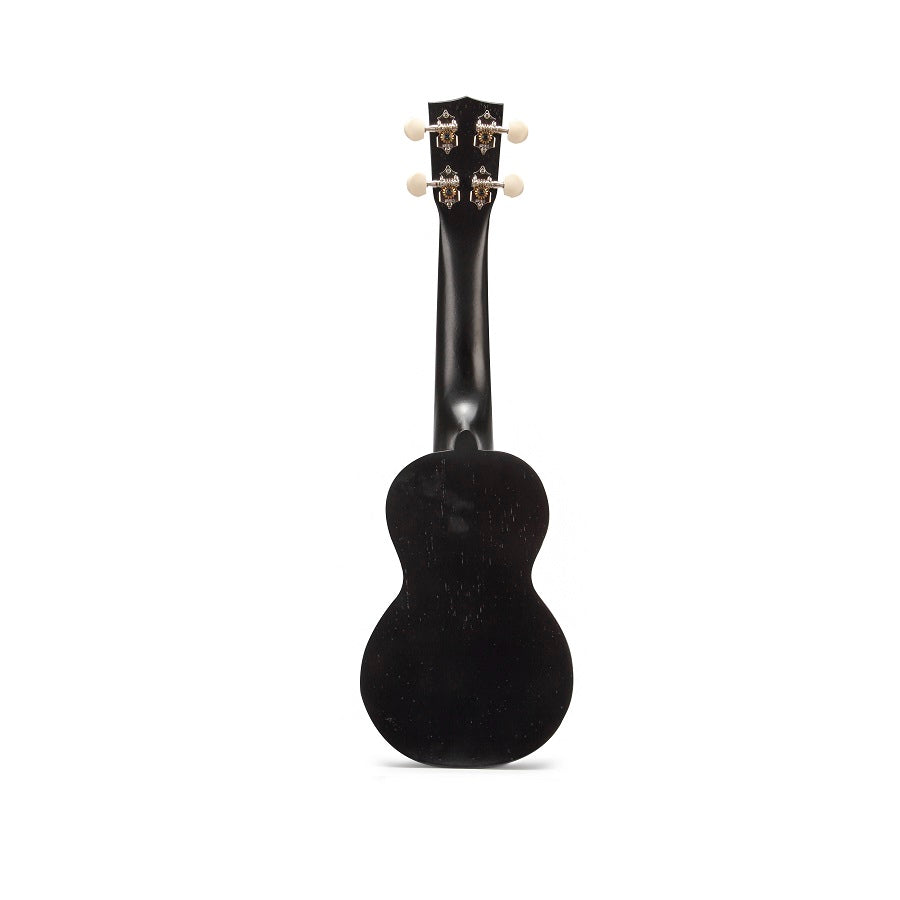 Mahalo MK1PWTBK – Set ukulele sopran Kahiko Plus Series, negru transparent, cu husă