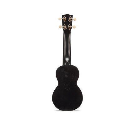 Mahalo MK1PWTBK – Set ukulele sopran Kahiko Plus Series, negru transparent, cu husă