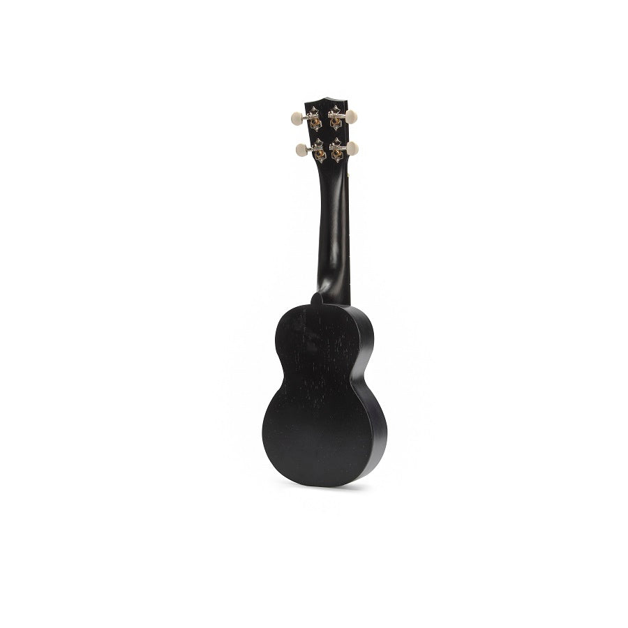 Mahalo MK1PWTBK – Set ukulele sopran Kahiko Plus Series, negru transparent, cu husă