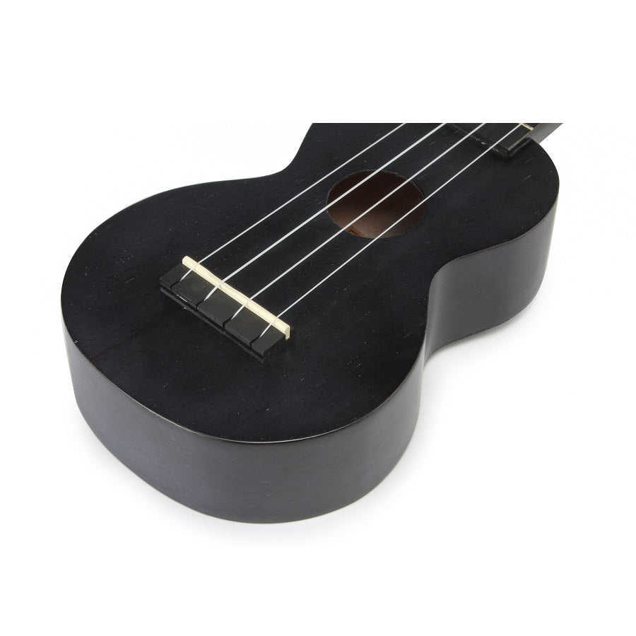 Mahalo MK1PWTBK – Set ukulele sopran Kahiko Plus Series, negru transparent, cu husă