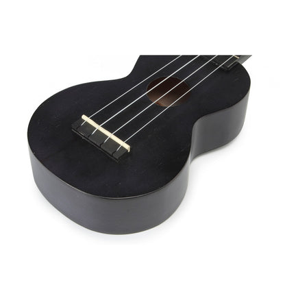 Mahalo MK1PWTBK – Set ukulele sopran Kahiko Plus Series, negru transparent, cu husă