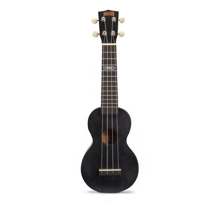 Mahalo MK1PWTBK – Set ukulele sopran Kahiko Plus Series, negru transparent, cu husă