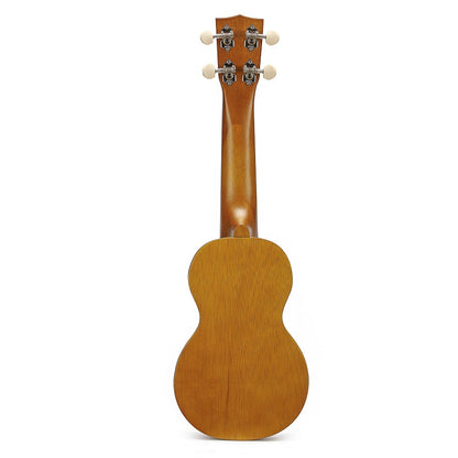 Mahalo MK1PWTBR – Set ukulele sopran Kahiko Plus Series, maro transparent, cu husă