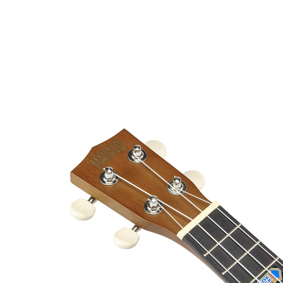Mahalo MK1PWTBR – Set ukulele sopran Kahiko Plus Series, maro transparent, cu husă