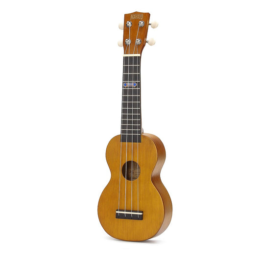 Mahalo MK1PWTBR – Set ukulele sopran Kahiko Plus Series, maro transparent, cu husă
