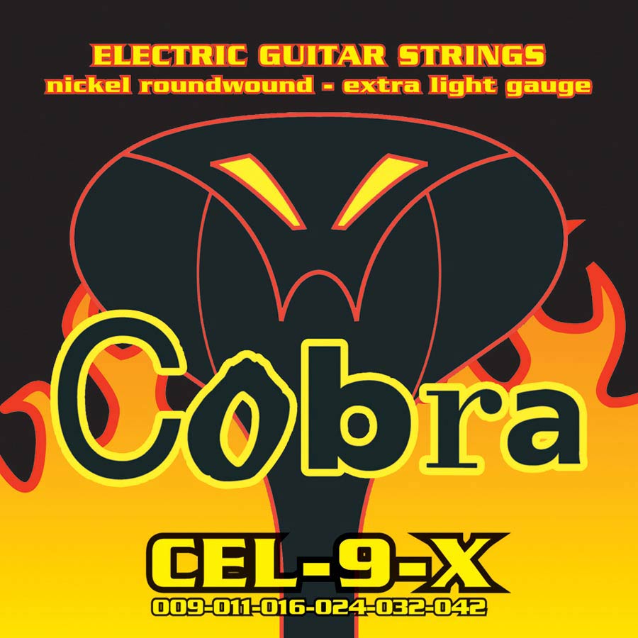 Cobra CEL9X Set corzi chitară electrică, nickel roundwound, extra light 009–042