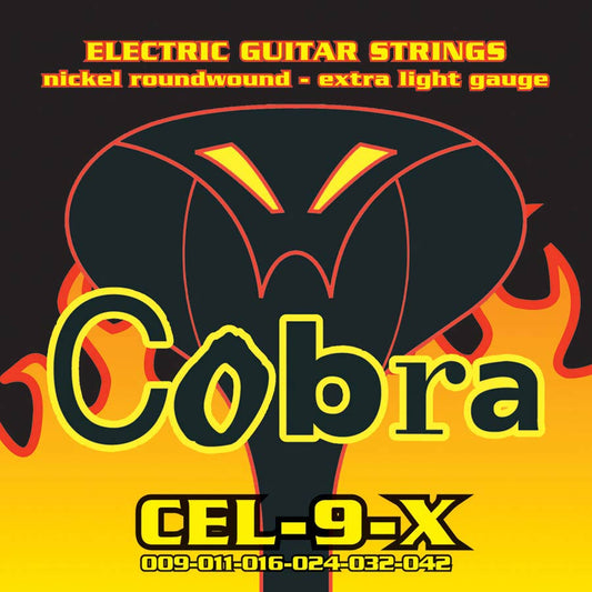 Cobra CEL9X Set corzi chitară electrică, nickel roundwound, extra light 009–042