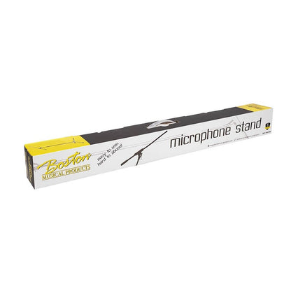 Boston MS1425BK Stativ microfon Stage Pro Series, cu braț telescopic, negru, max. 168 cm