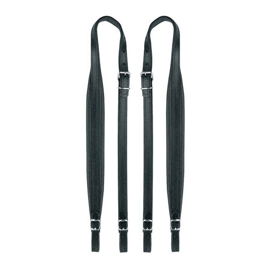 Boston 45LCS Set curele acordeon 80–96 bași, 92–97 × 4,5 cm, piele, negru