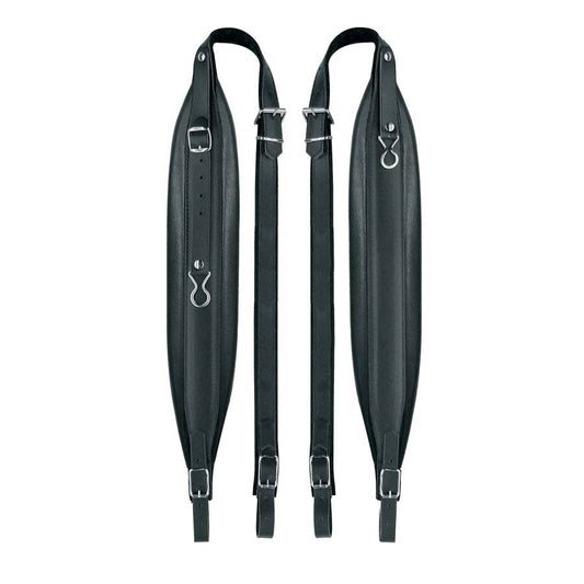 Boston 80XCS Set curele acordeon 120 bași, 109–114 × 8 cm, piele, negru