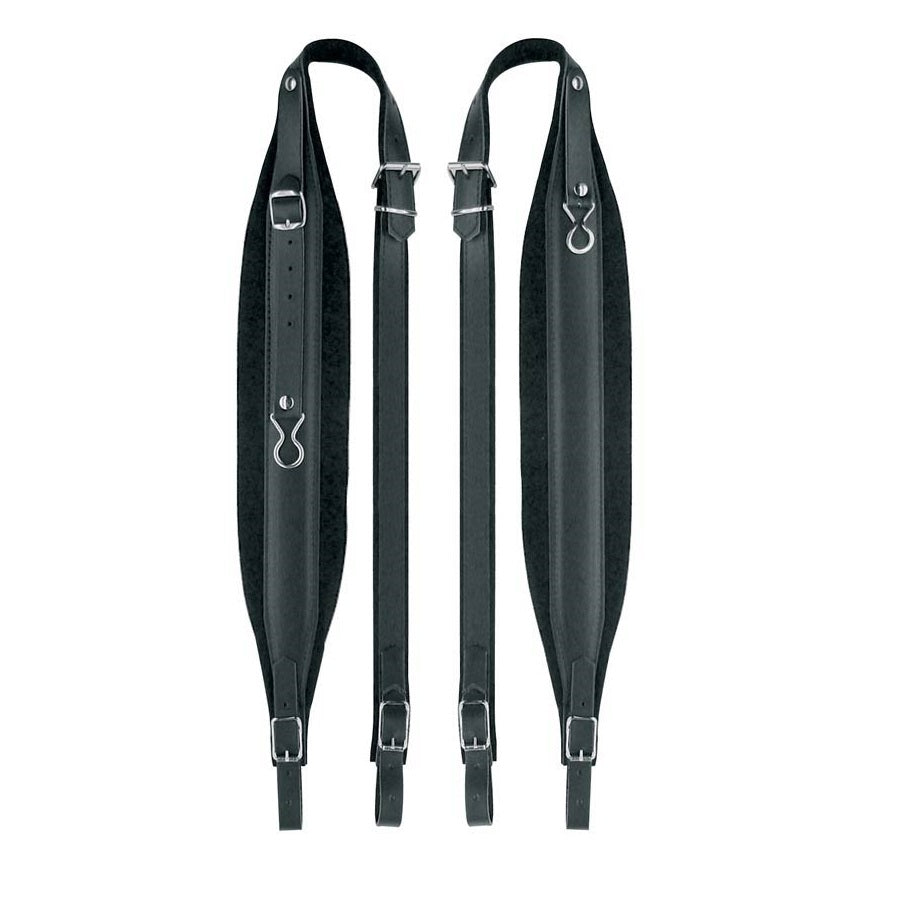 Boston 80XCV Set curele acordeon 120 bași, 109–114 × 8 cm, piele, negru